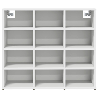 Szafka na buty Biały 77,5 x 30 x 67 cm Materiał drewnopochodny