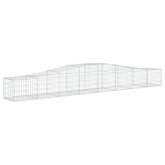Kosze gabionowe, 25 szt, 400x50x40/60 cm, galwanizowane żelazo