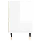 vidaXL Szafka pod TV, biała, wysoki połysk, 103,5x30x50 cm
