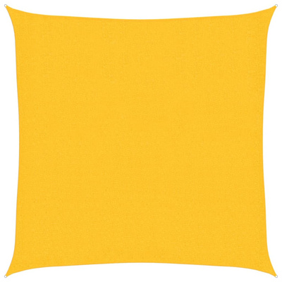 Żagiel przeciwsłoneczny, 160 g/m?, żółty, 2,5x2,5 m, HDPE