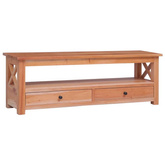 vidaXL Szafka pod TV, 120x30x40 cm, lite drewno mahoniowe