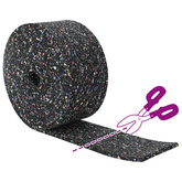 Rolka granulatu gumowego Czarny 1000 x 10 x 0,8 cm Guma