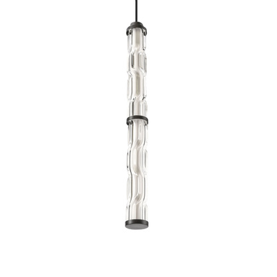 Lampa wisząca Corte szklana tuba pojedyncza LED 18W 3000K regulowana