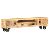 vidaXL Szafka pod TV, 150x30x37 cm, lite drewno mango