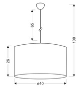 Lampa wisząca Simona potrójna metalowa czarna nad stół do jadalni