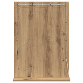 Lustro toaletowe Dąb rzemieślniczy 70 x 50 x 18 cm Prostokątny