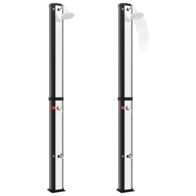 Ogrodowy prysznic solarny z końcówką prysznicową i kranem, 35 L