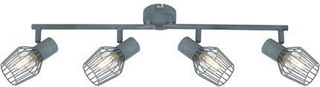 Lampa ścienna sufitowa listwa 4X40W E14 szary VIKING 94-68033