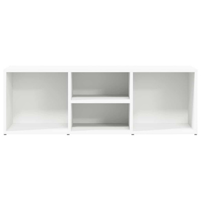 Ławka na buty, biała, 105x35x35 cm, materiał drewnopochodny