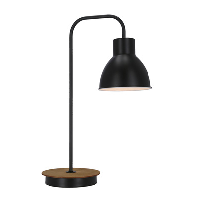 Lampka nocna Vario czarna metalowa loftowa E27