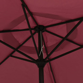 Parasol, burgundowy, 200 x 224 cm, aluminium