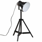 Lampa stołowa, 25 W, czarna, 35x35x65/95 cm, E27
