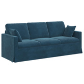 Sofa Niebieski 198 x 78 x 80 cm Aksamit