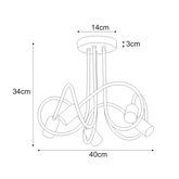 Lampa sufitowa K-4519 z serii MALVA KAJA
