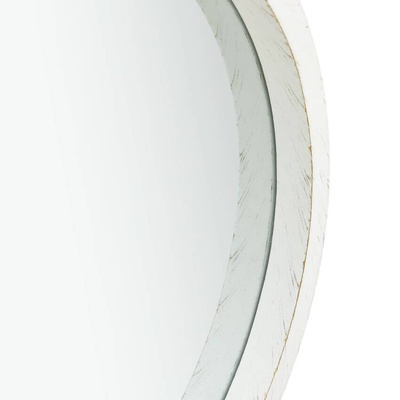 vidaXL Lustro ścienne na pasku, 50 cm, białe