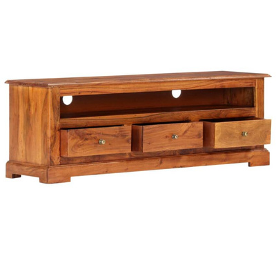 vidaXL Szafka pod TV, 120x30x40 cm, lite drewno akacjowe
