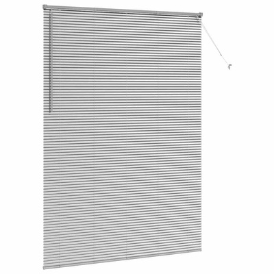 Żaluzje weneckie Srebrny 220 x 160 cm Aluminium