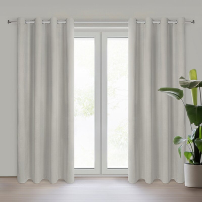 Zasłona Nita ciemnobeżowa 140x250