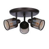 Lampa sufitowa plafon kawowe złoto bursztyn 3x40W Canabera Candellux 98-83098