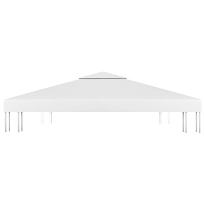 2-poziomowe zadaszenie altany, 310 g/m² 3x3 m, białe