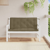 Poduszki na ławkę ogrodową, 2 szt., taupe melanż, 120x50x7 cm