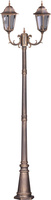 Wysoka zewnętrzna lampa stojąca K-7006A2/2 czarna/złota z serii LOZANA KAJA