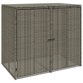 Pojemnik na śmieci 2 pcs Szary 130 x 80 x 115 cm Polietylen