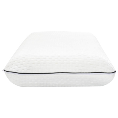 Poduszka do spania Gładki Biały 80 x 35 x 10 cm Pianka żelowa