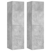 vidaXL Szafki telewizyjne, 4 szt., szarość betonu, 30,5x30x110 cm