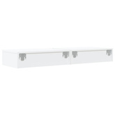 vidaXL Szafki telewizyjne z LED, 2 szt., białe, 60x35x15,5 cm