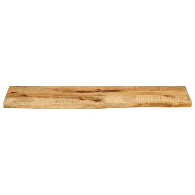 Blat stołu, 100x30x2,5 cm, naturalna krawędź, drewno mango