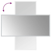 vidaXL Lustro łazienkowe z LED, 40x90 cm