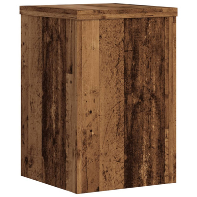 Podstawki pod doniczki, 2 szt., stare drewno, 25x25x35 cm