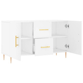 vidaXL Komoda, biała, 100x36x60 cm, materiał drewnopochodny model standard