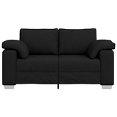 Sofa dwuosobowa Czarny 160 cm tkanina