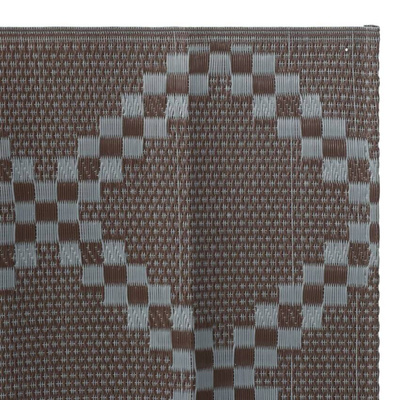 vidaXL Dywan zewnętrzny, brązowy, 80x250 cm, PP