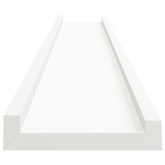vidaXL Półki ścienne na zdjęcia, 2 szt., białe, 80x9x3 cm, MDF
