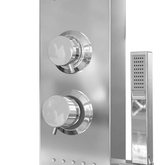 vidaXL Panel prysznicowy ze stali nierdzewnej, kwadratowy