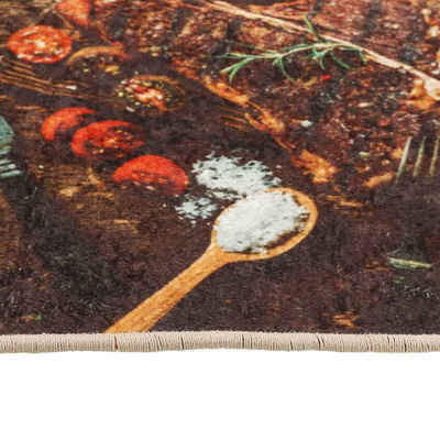 vidaXL Dywanik kuchenny, kolorowy, 60x180 cm, antypoślizgowy wariant 4