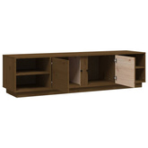 vidaXL Szafka pod TV, miodowy brąz, 156x40x40 cm, lite drewno sosnowe