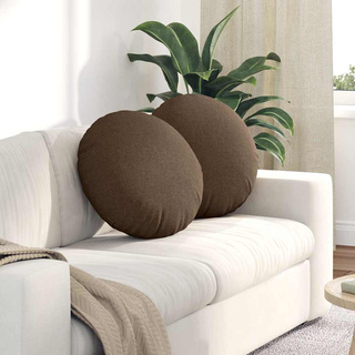 Poduszki na siedziska 2 pcs Brązowy ?50 x 19 cm tkanina