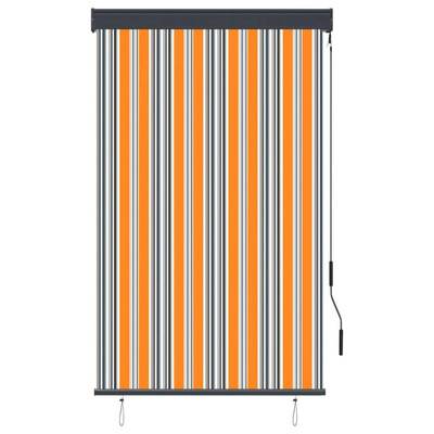 vidaXL Roleta zewnętrzna, 100x250 cm, żółto-niebieska