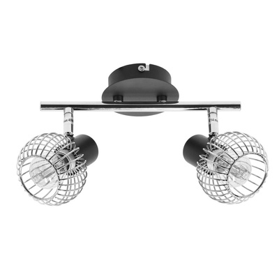 Lampa ścienna candellux oslo 92-61843 listwa e14 czarny/chrom