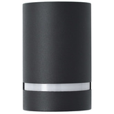 vidaXL Zewnętrzne lampy ścienne, 2 szt., 35 W, czarne, półokrągłe