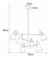 Lampa sufitowa K-8108 z serii KANTI
