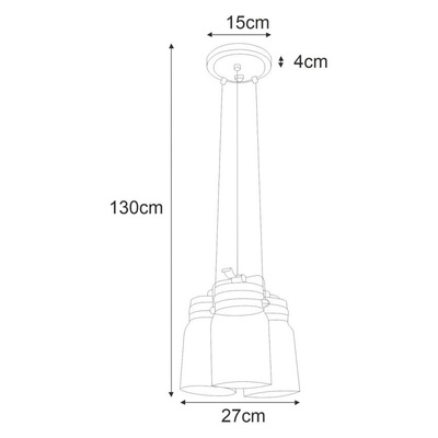 Lampa wisząca K-8004-3 z serii RAVEN