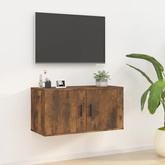 vidaXL Wisząca szafka telewizyjna, przydymiony dąb, 80x34,5x40 cm