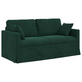 Sofa Ciemna zieleń 158 x 78 x 80 cm Aksamit