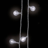 Lampki świąteczne, 20 m, 200 diod LED, zimna biel, 8 funkcji