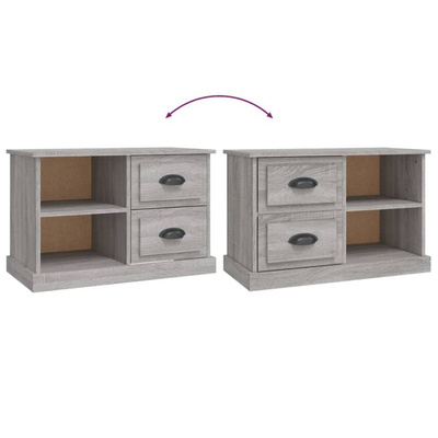 vidaXL Szafka pod TV, szary dąb sonoma, 73x35,5x47,5